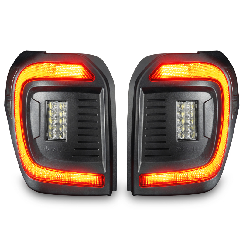 Toyota 4Runner LED Tail Lights - ORACLE Lighting - Black Series Lensless Flush Style - Black - `14-`23